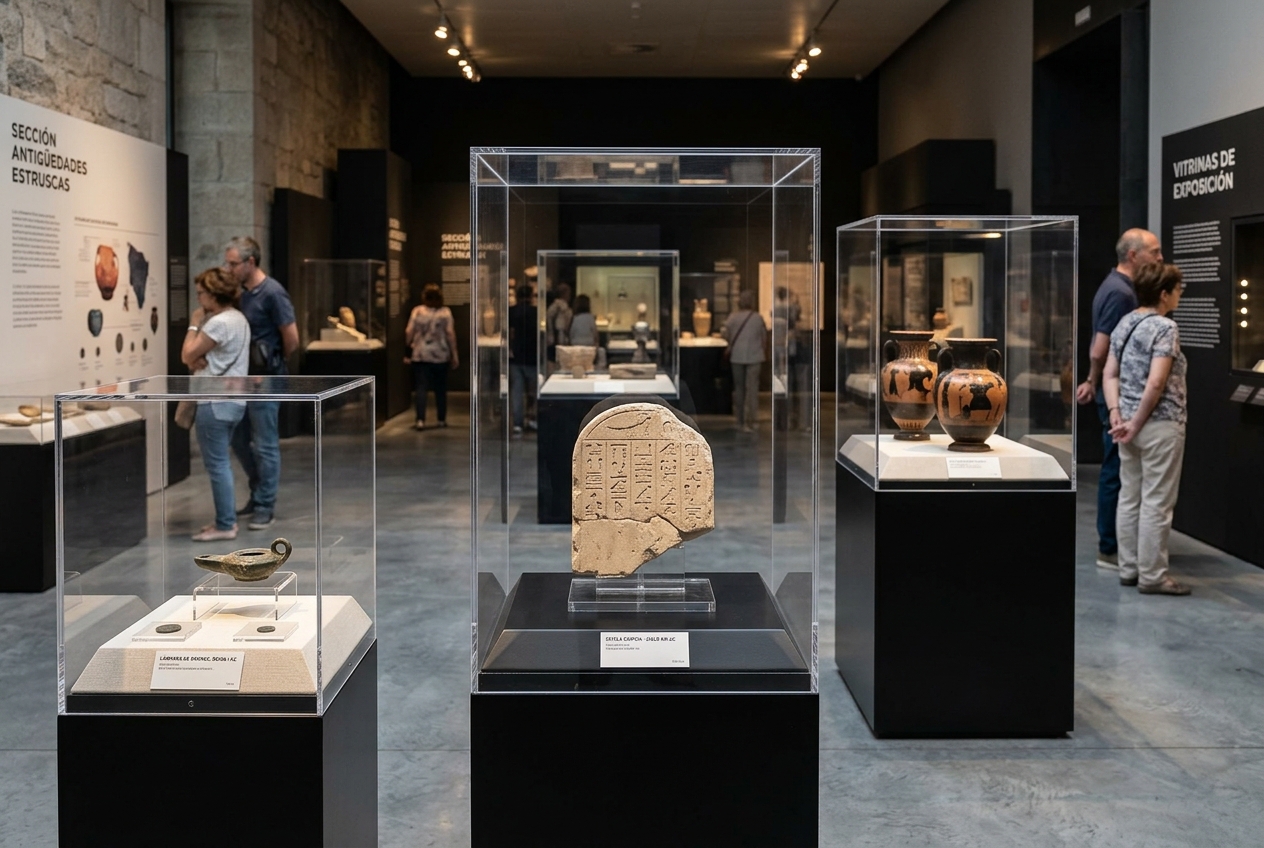 Expositores de metacrilato para museos