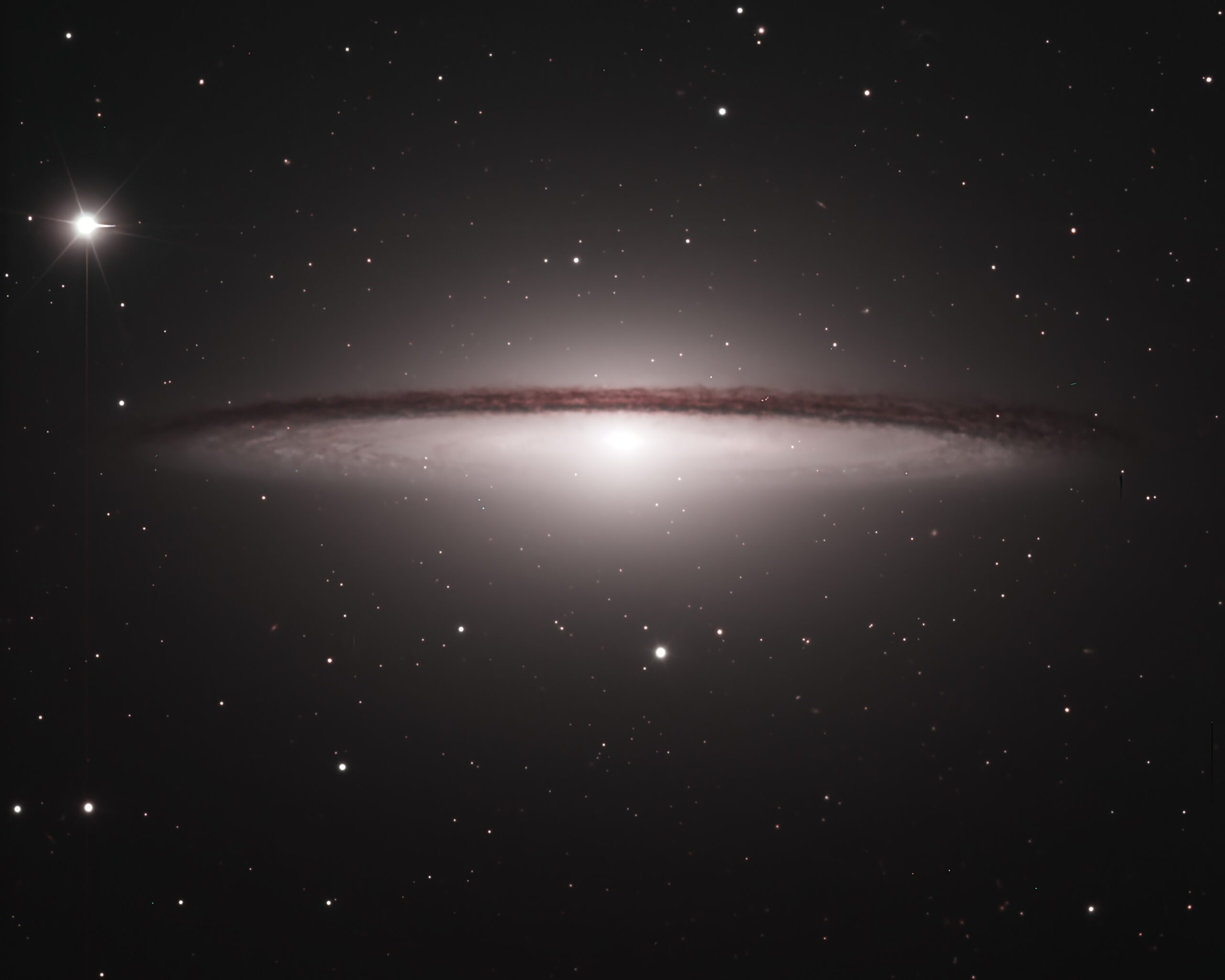 Galaxia del Sombrero M104 – astrofotografía de Félix Jotagé