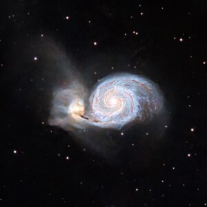 Galaxia del Remolino M51 y NGC 5195 – astrofotografía de Félix Jotagé